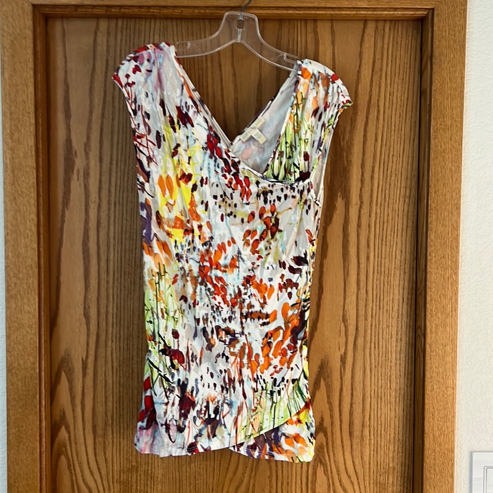 Westin Wear by Anthropologie. Painted floral motif shirt. Size L